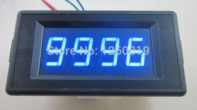 

Blue DC 24V 4 Digit Digital LED Counter Panel Meter Up and Down Totalizer 0-9999