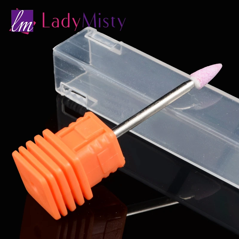 Ladymisty керамическая насадка для сверления ногтей фрезерный заусенец для электрической дрели маникюрные машинки для педикюра аксессуары напильники инструмент для маникюра