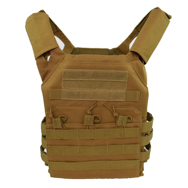 Adjustable Tactical Vest Molle Vest Outdoor Hunting Airsoft Paintball Molle Vest With Chest Protective Plate Carrier Vest
