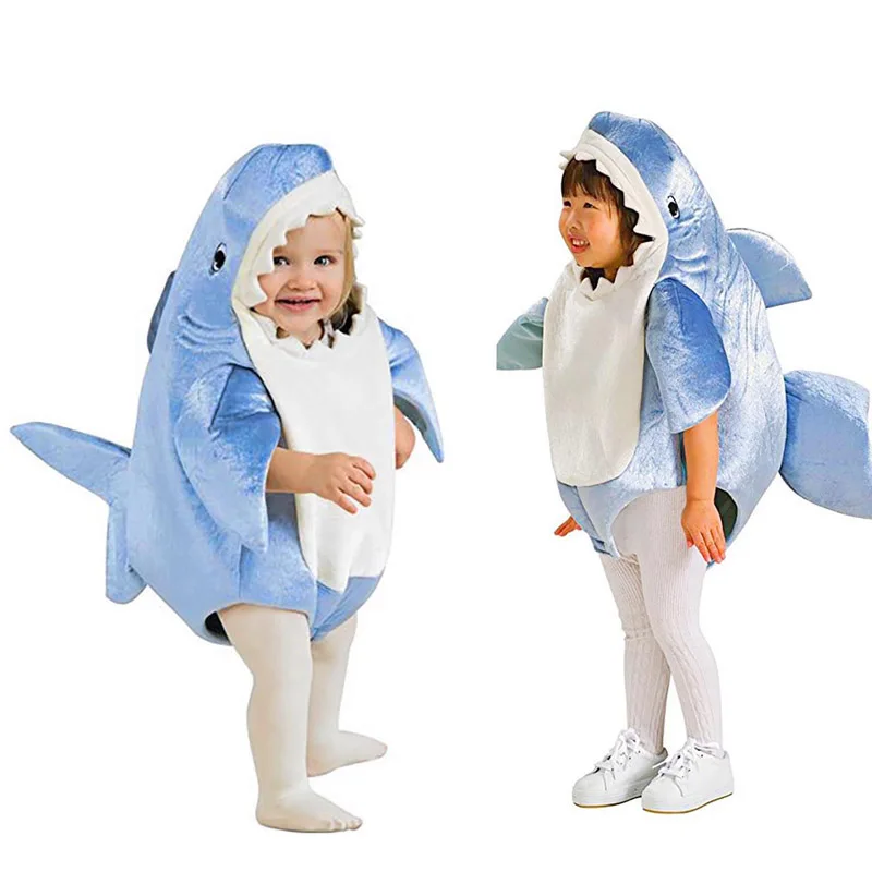 Kids Childrens Child Funny Inflatable Animal Shark Fancy Dress Costume Halloween