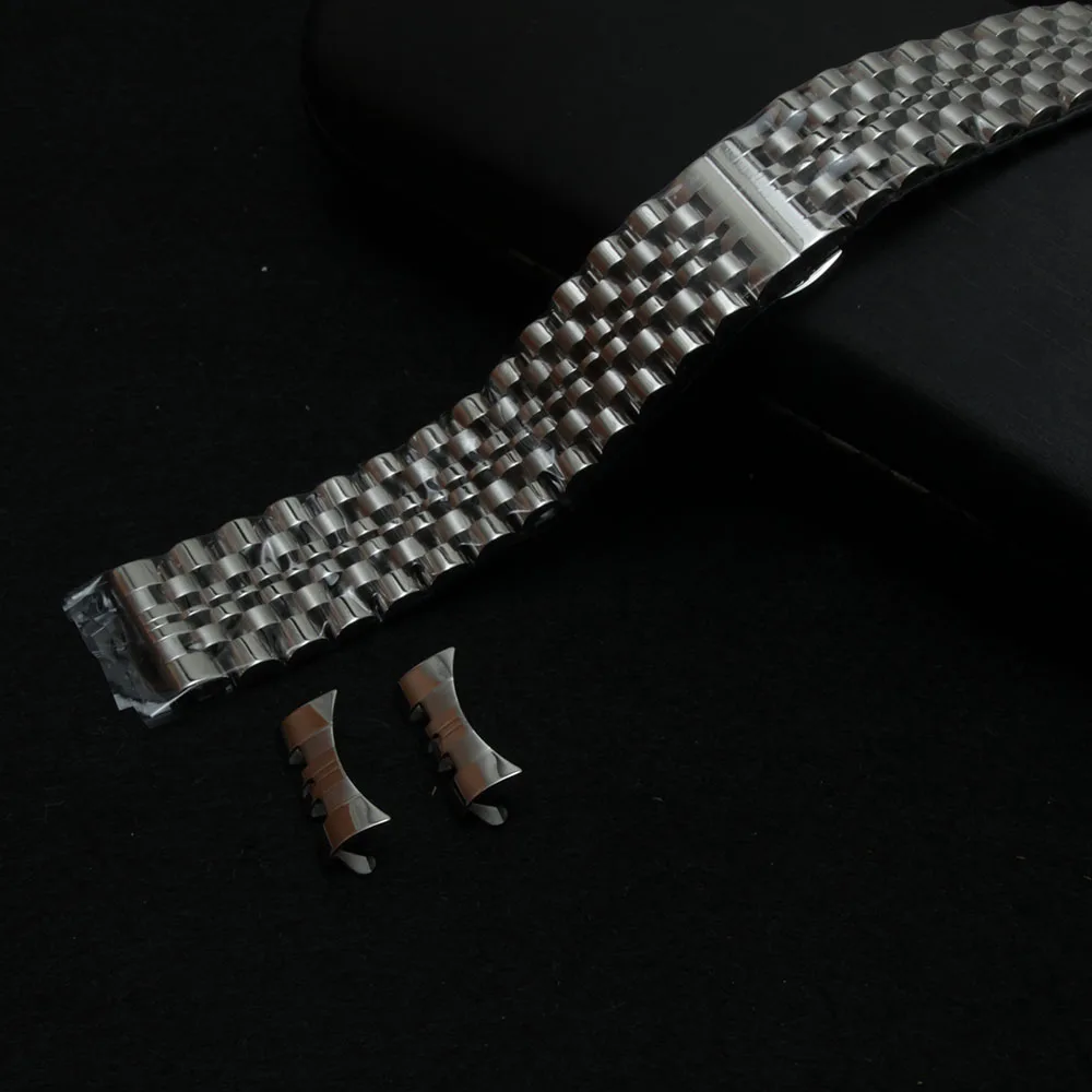 Ремешок для часов из нержавеющей стали 17 18 19 20 21 22 мм|curved end|steel watchbandstainless steel watchband |