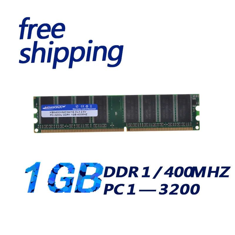 KEMBONA Лучшая цена Память ram DDR 400Mhz 1GB PC 3200+ memoria ram для настольного компьютера Совместимость со всеми материнскими платами
