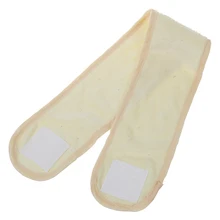 Желтый мыть лицо макияж спа стрейч эластичный регулируемый мягкий оголовье повязка для волос