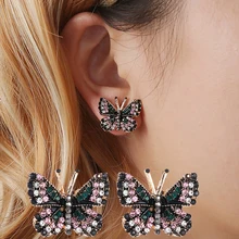 Модные серьги украшения простой и элегантный диких личности женские серьги бабочки уха ювелирных