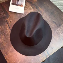 Модная джазовая шляпа осень и зима Мужская английская джинсовая черная Повседневная шляпа