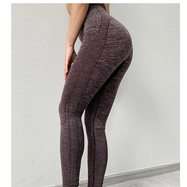 SALSPOR Fashion Women Leggings High Waist Quick Drying Compression Athletic Pants Super Elastic Outdoor Leggings Training Pants 3