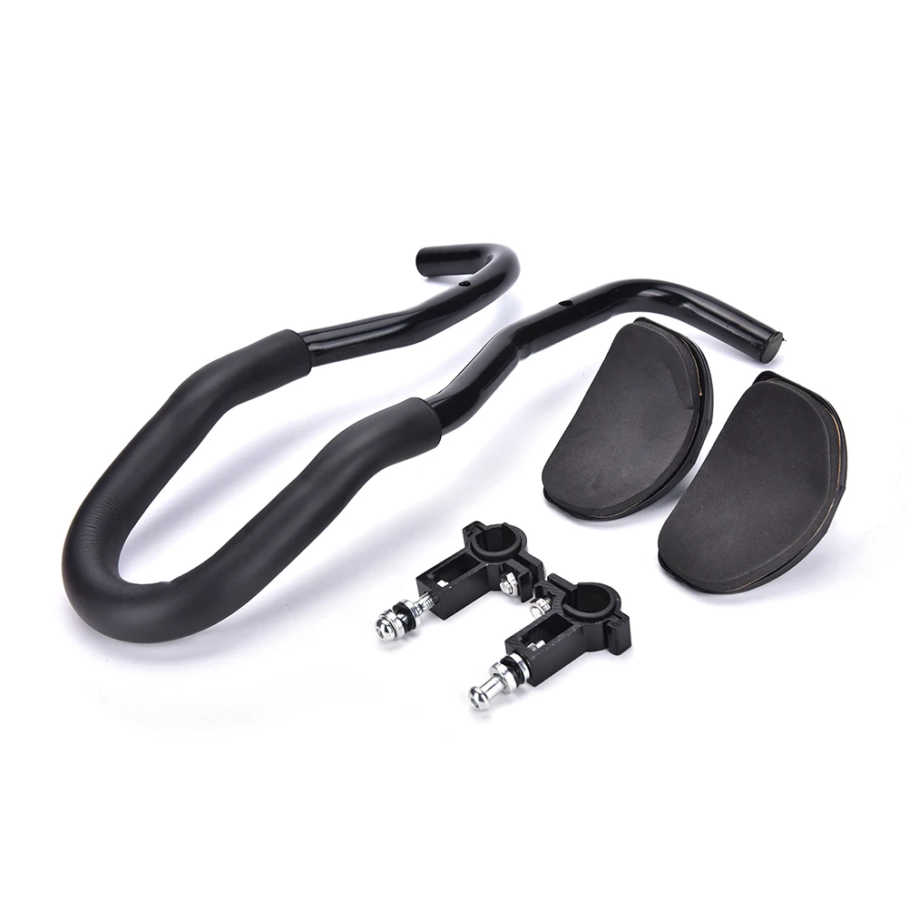 

1Pc Road Mountain Bike Bicycle Front Rest Handlebar Aluminium Arm Relaxation Handlebar Rest Black Bicycle