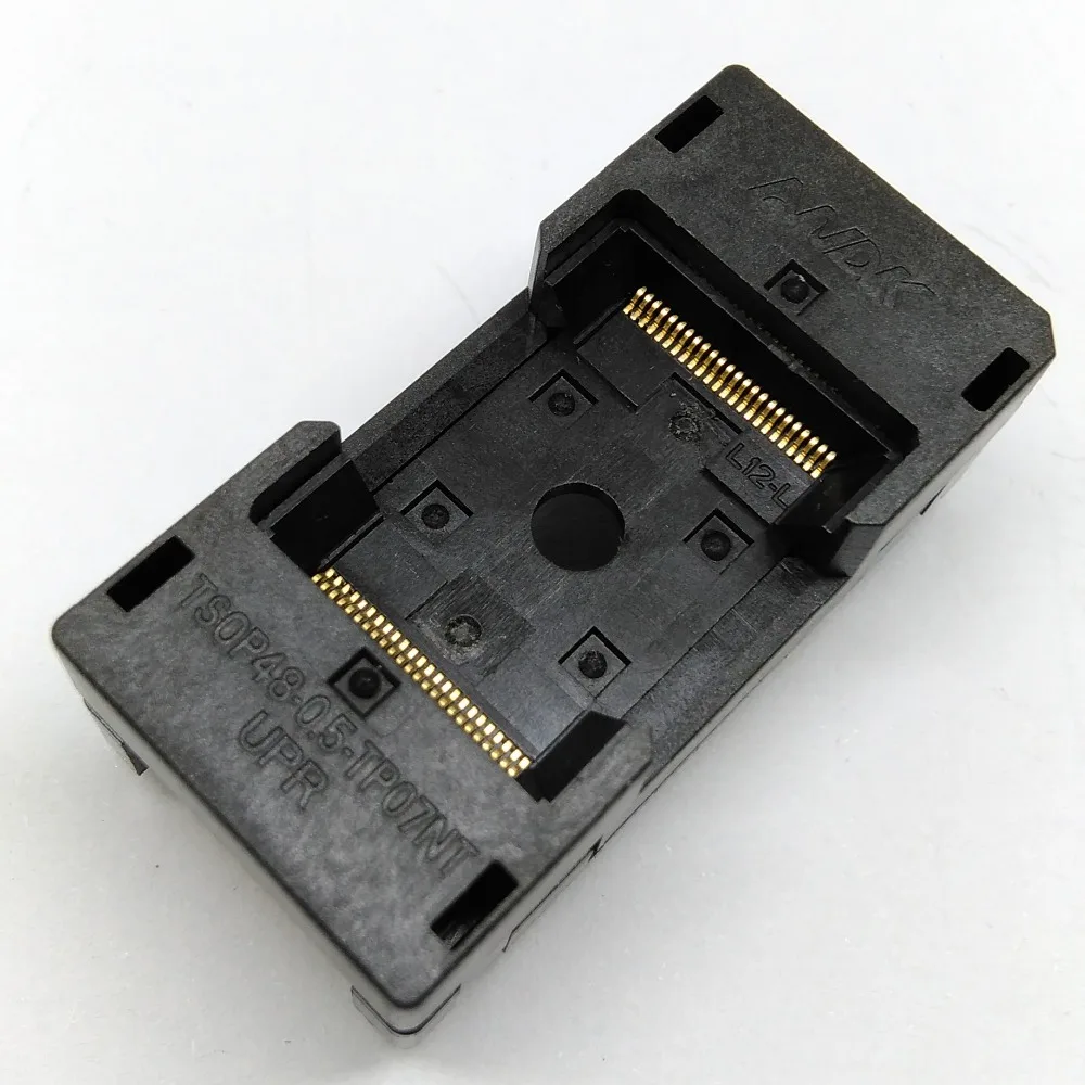 

TSOP48 Long Open Top Burn in Socket Pin Pitch 0.5mm IC Test Socket Adapter The Transposon Adapter Conversion Block