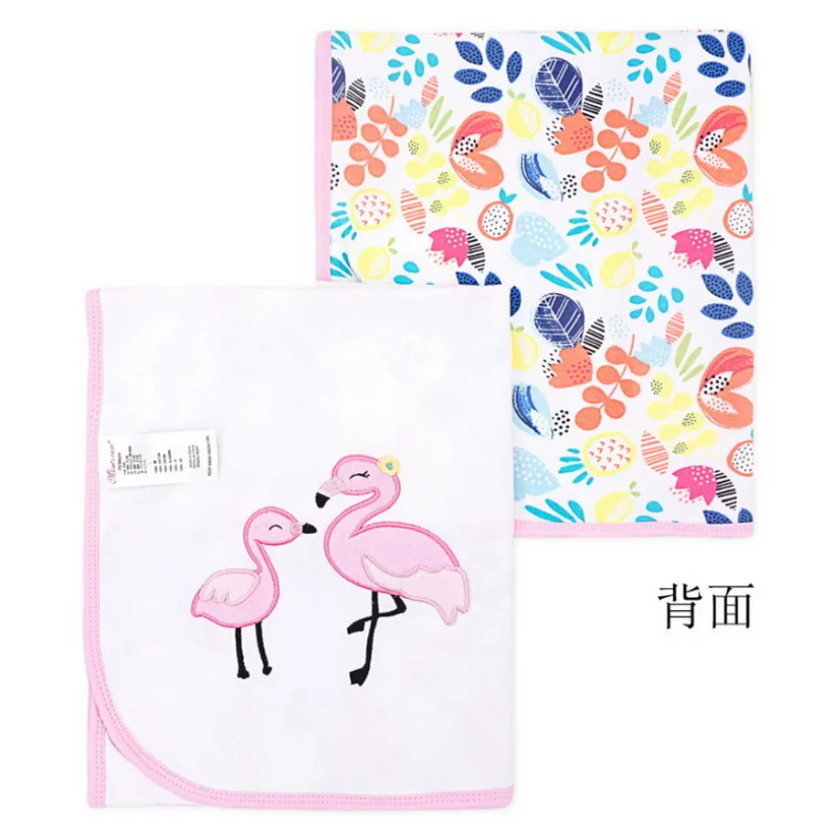  50pcs 75*85cm   Swaddle 면화  담요 Swaddle 2 레이어 거즈 베이비 랩 목욕 타워 여름 얇은 이불