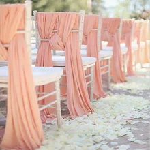 Livia Event Tex бледно-розовый шифон стул пояса для свадебной церемонии событие украшение для банкета