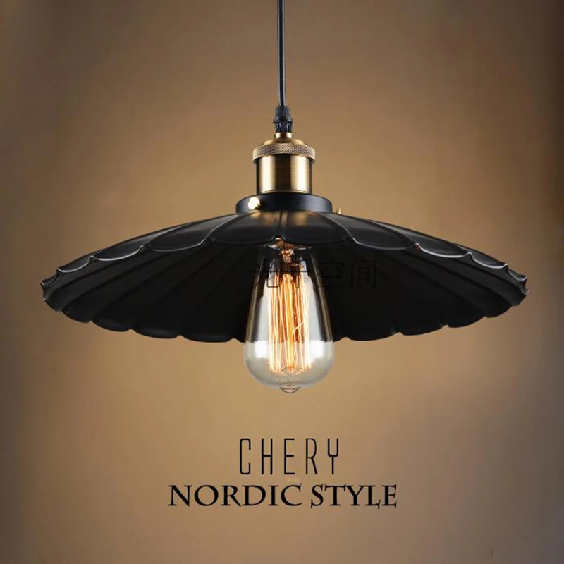 modern Pendant lighs umbrella Iron Retro lighting fixtures ...