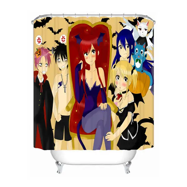 Shower Curtain Заказной рыцарь, вампир занавеска для ванной Mildewproof Водонепроницаемый полиэстер занавеска для душа#180417-04-10 - Цвет: Shower Curtain
