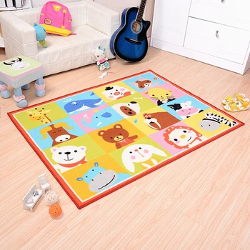 

Children/Kid Play Game Carpet Non-slip Backing Rug Cartoon Animal Pattern Carpet for Bedroom Living Room Children Room