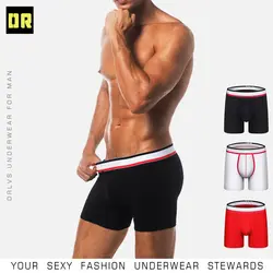 ORLVS бренд сексуальный для Гея Мужское нижнее белье боксеры мужские хлопковые трусы, дышащие трусы Cueca Танга Для мужчин одежда для сна сетки
