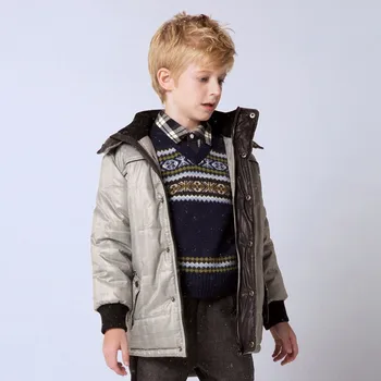 

Children Winter Outerwear Warm Down Hooded Coat Kids Outerwear Clothes Thicken Parkas Boys Jackets Autumn And Winter Coat 4C0442