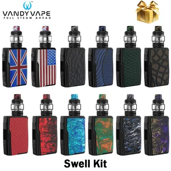 

New Original Vandy Vape Swell Kit 188W Swell Box MOD 3ml Tank and Mesh Coil Fit Dual 18650 Batteries E Cig Waterproof Kit Vape