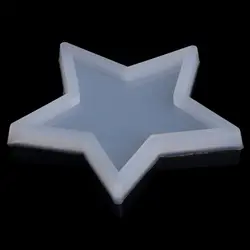 2018 пятиконечная звезда DIY силиконовая форма для изготовления Подвески Изготовление ювелирных изделий кулон полимерный литой A14_20