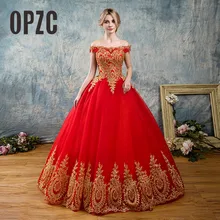 Белое, синее, красное романтическое винтажное Золотое кружевное платье с аппликацией, корейское бальное платье с шлейфом, свадебные платья размера плюс, свадебное сексуальное платье с вырезом лодочкой