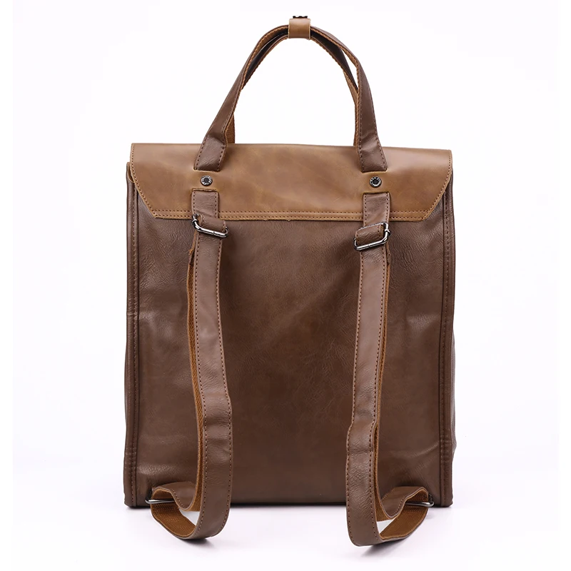 Брендовый мужской школьный рюкзак из искусственной кожи с тремя ящиками, женские винтажные дорожные сумки, высококачественные деловые рюкзаки для ноутбука, Mochila Feminina