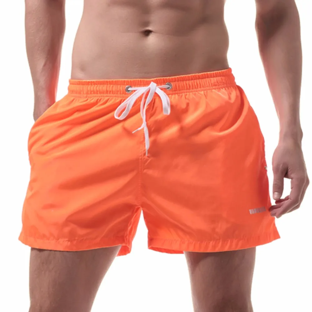 Мужские шорты, плавки, купальный костюм, быстросохнущий, для пляжа, для серфинга, для бега, для мужчин, для плавания, большие размеры, новинка, одежда для плавания, сексуальный купальник - Цвет: Orange