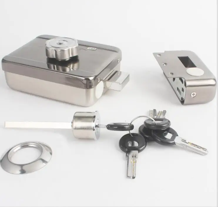 

Home Street lock Electric metallic Lock Electronic Door Lock with lock cylinder for Video Intercom Doorbell Door Access Control