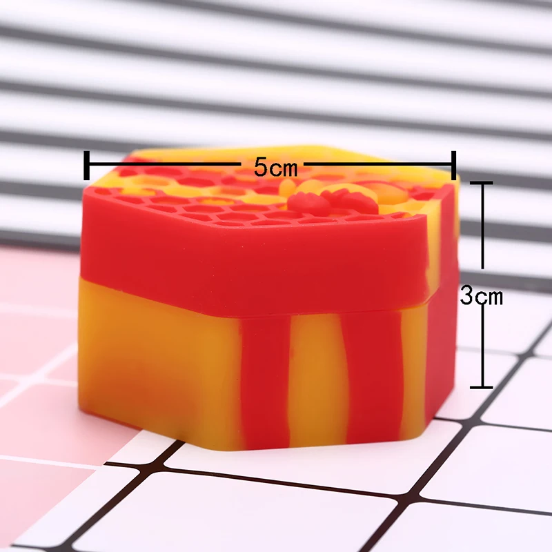 26 мл большой емкости силиконовый контейнер большая Шестигранная силиконовая банка для масла воск dab сигаретный крем для хранения и переноски 5X3 см 1 шт