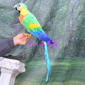 

large 70cm simulation bird colourful feathers parrot toy model home garden decoration gift h1131