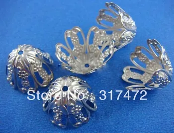 

17mm Six Leaves Flower Bead Caps Filigree Metal Caps DIY Jewelry Findings/Components