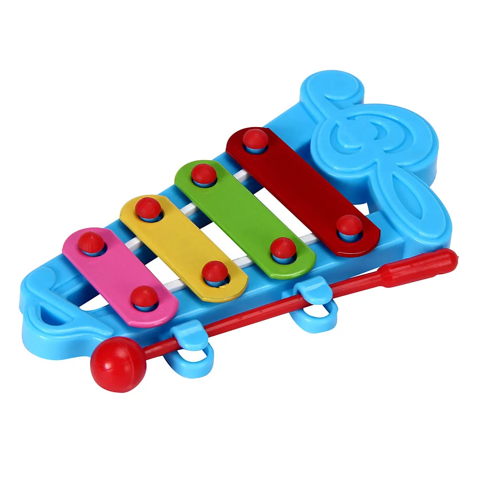 Для маленьких детей; 4-Примечание музыкальные игрушки Развитие знаний Музыкальные инструменты для детей brinquedos барабан 15 - Цвет: Синий