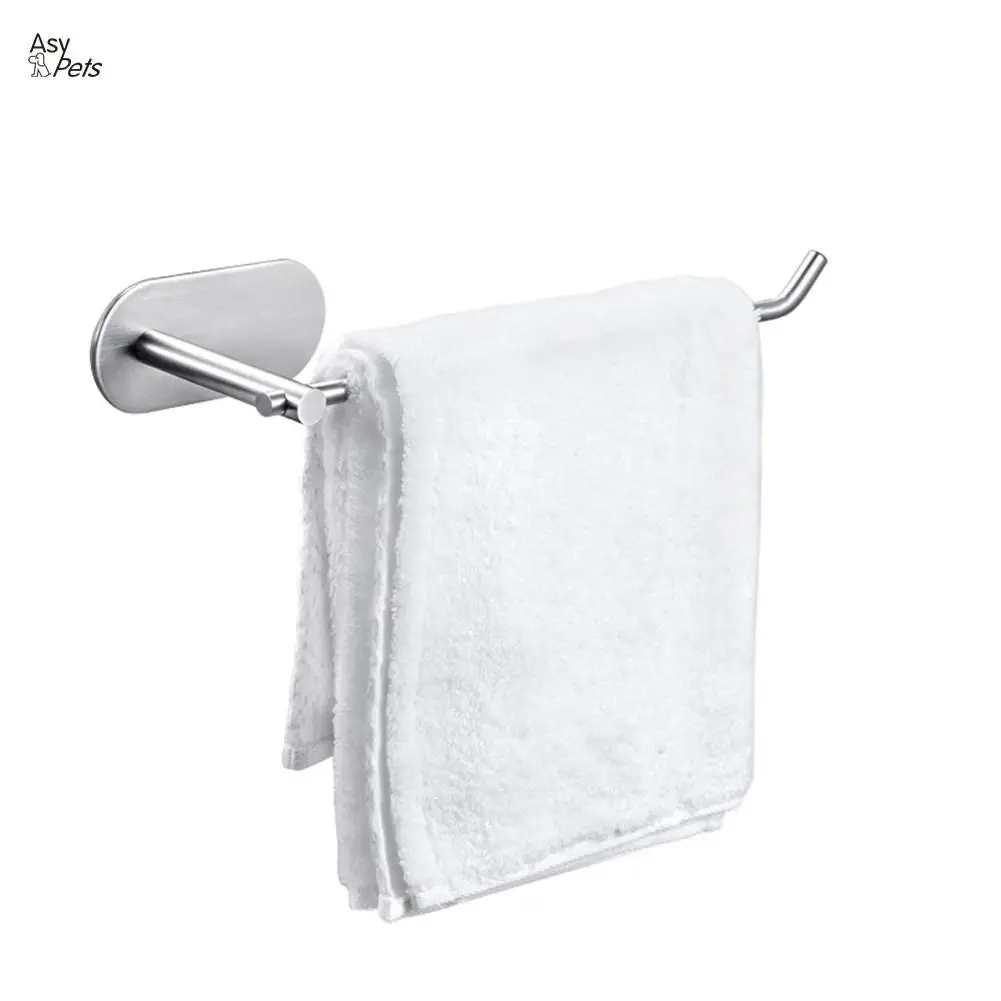 

SaiDeng Simple Stylish Stainless Steel Towel Rack Bathroom Towel Shower Storage Shelf -35