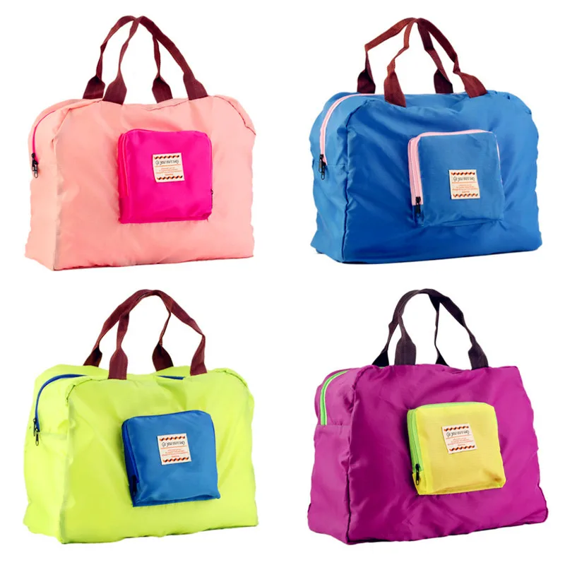 Multifunctional Folding Travel Bags Waterproof Shopping Reusable Pouch Tote Handbag...