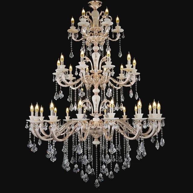 Home Decor Lighting Antique Bronze Chandelier Chihuly Style Home Decor Lighting Antique Bronze Chandelier Chihuly Style Chandeliers Candle Holder Gold Crystal Beads Diy