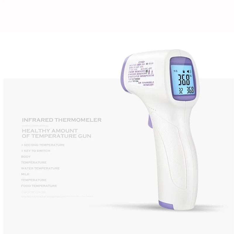 Цифровой термометр инфракрасный Детский Взрослый лоб бесконтактный инфракрасный с ЖК-подсветкой Termometro Infravermelh термо