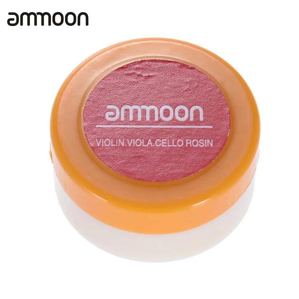 

ammoon Transparent Orange Natural Rosin Cylindrical for Violin Viola Cello Light and Low Dust
