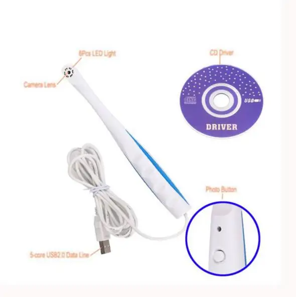 8 мегапиксельная стоматологическая камера Micro check USB 2 0 6 светодиодный ная