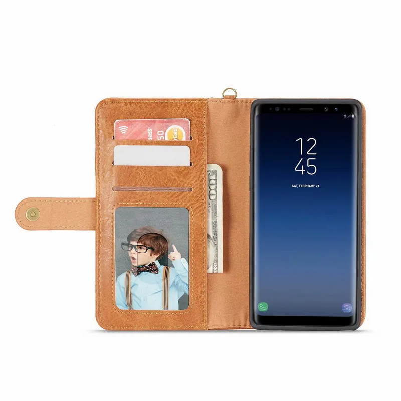 Роскошный кожаный чехол для samsung Galaxy Note 10 Plus, 9, 8, S9, S10, E Plus, S8, S7, S6 Edge, S5, откидной Чехол-кошелек для карт, Магнитный чехол для телефона