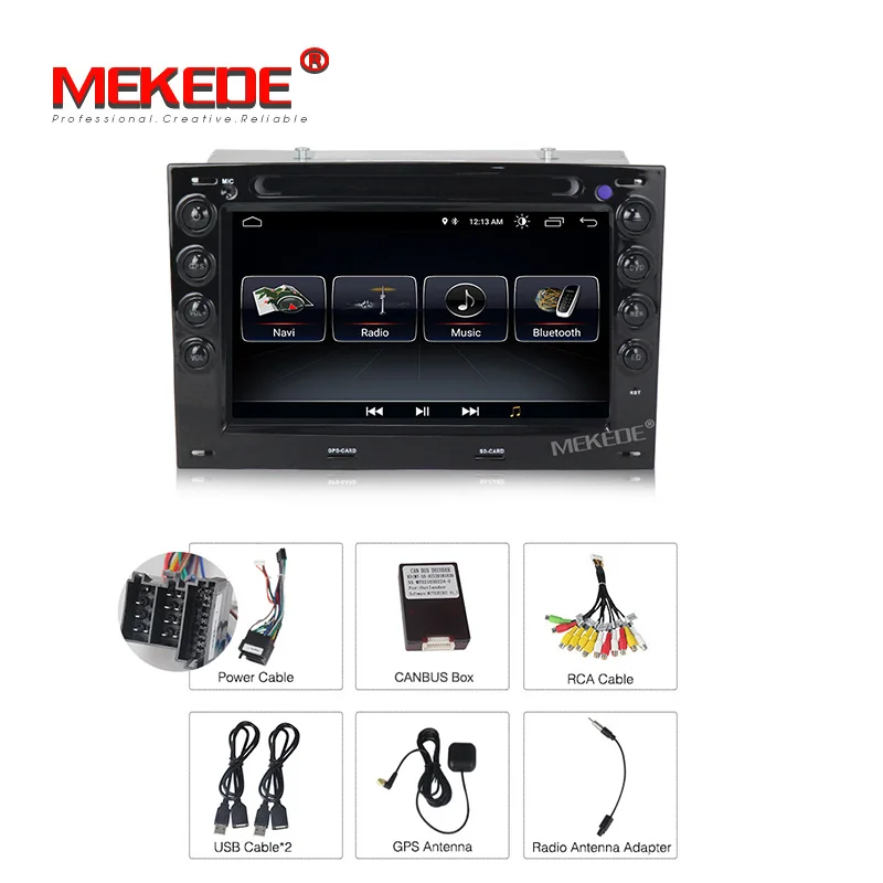 Excellent MEKEDE Android 8.1 Car DVD Player For Renault Megane 2 2003 2004 2005 2006 2007 2008 2009 2010 Stereo GPS Navigation 3G 3