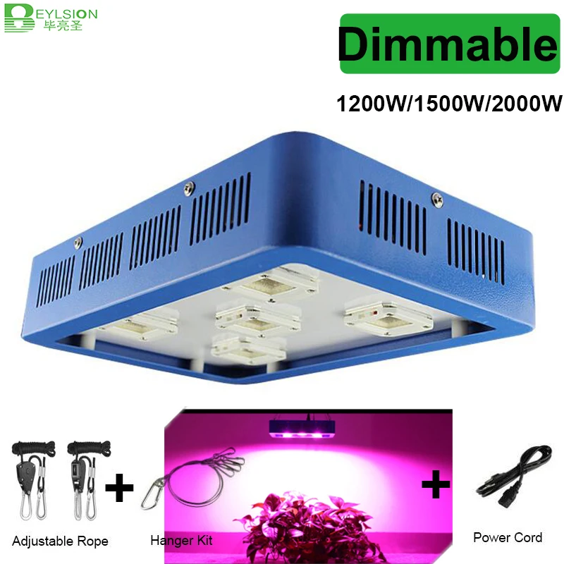 

BEYLSION LED COB Full Spectrum 1200W 1500W 2000W Dimmable LED growing light for plant AC85-265V Grow lamp Indoor Greenhouse