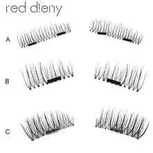 4 шт./пара ручной работы натуральные магнитные 3D накладные ресницы магнитные многоразовые легко носить пышные Накладные ресницы макияж инструменты