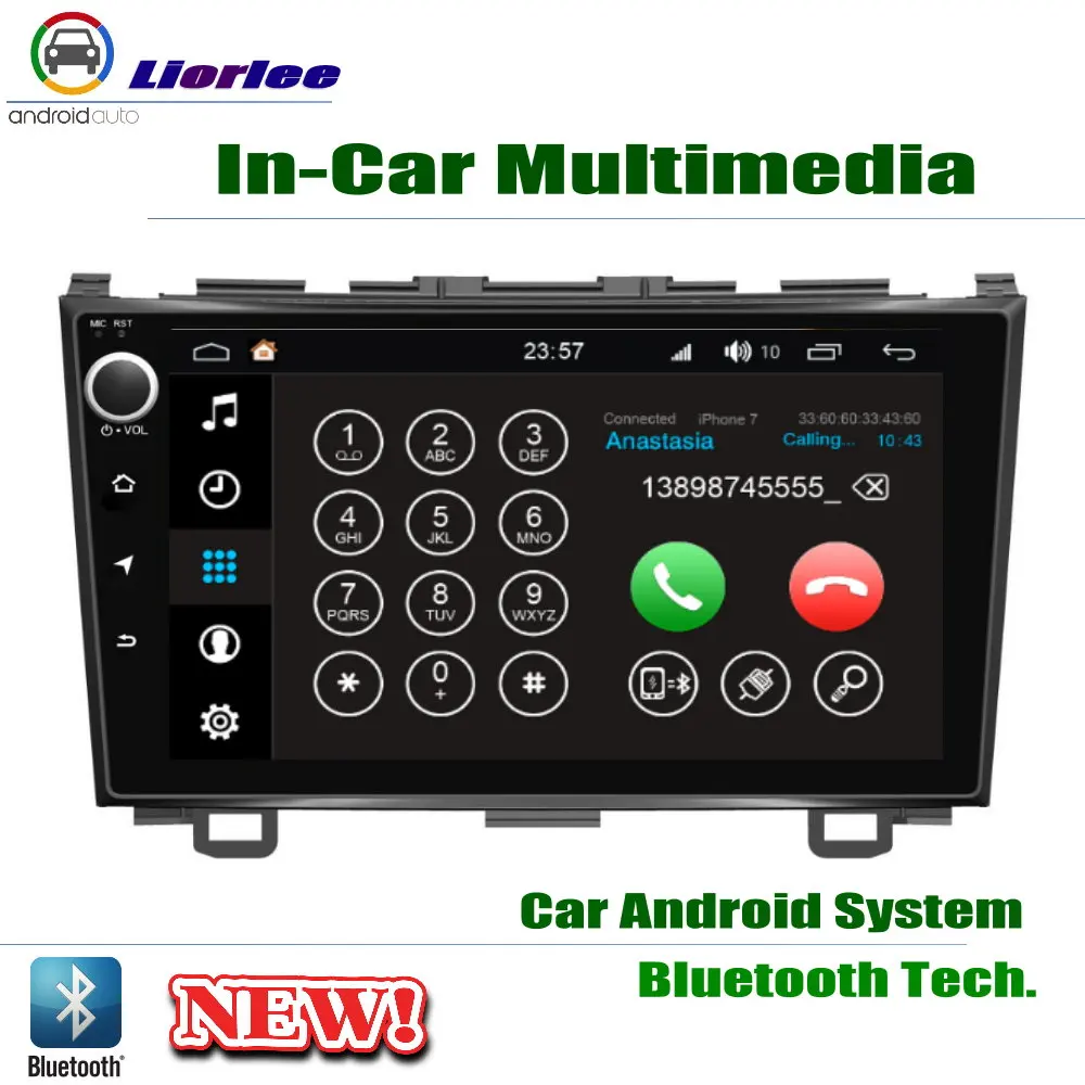Cheap For Honda CR-V CRV 2006~2012 GPS Navigation Carplayer Android System RockChip PX5 1080P 9" HD IPS LCD Screen Radio Head Unit 4