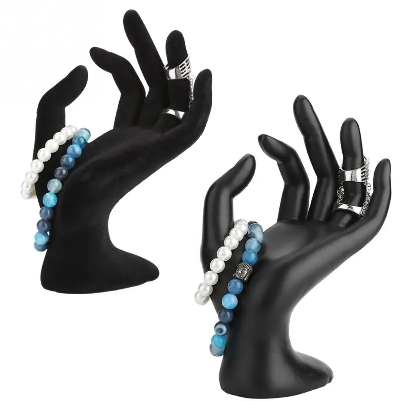 Черные кольца OK hand gestured витрина серьги браслет органайзер для ювелирных