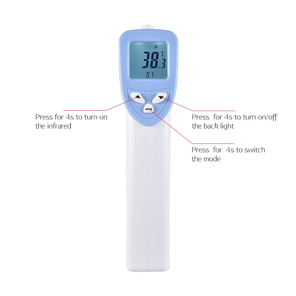 Бесконтактный Инфракрасный цифровой термометр для питомца Высокоточный ветеринарный термометр для собак кошек лошадей и других животных