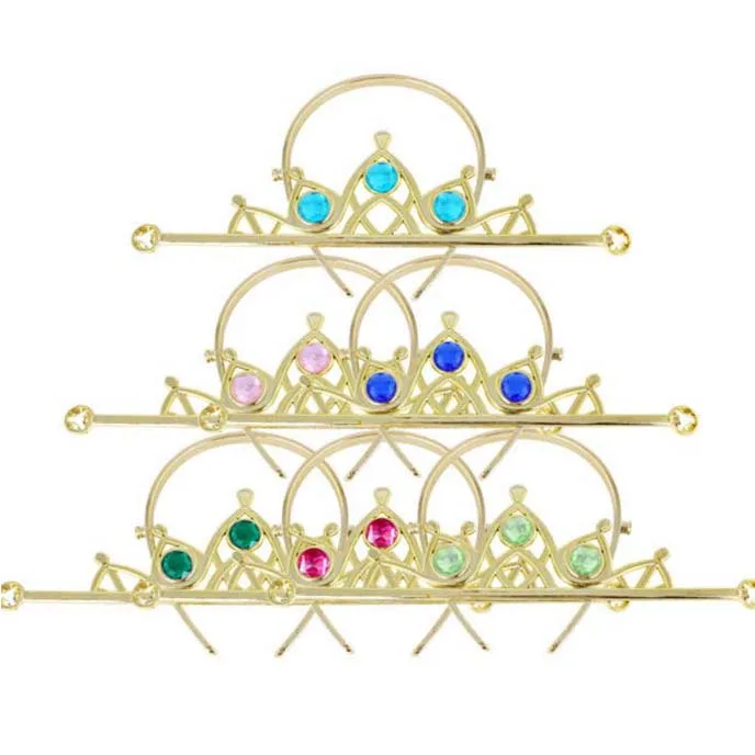  Golden  Crown  word plastic  crown  children in Hair Jewelry 