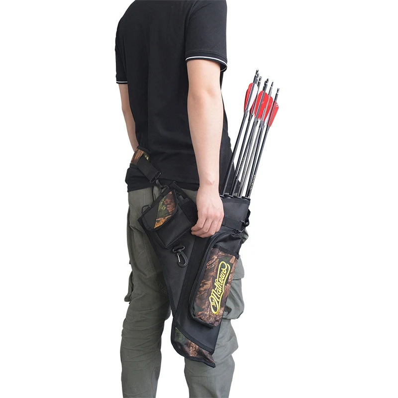 

4 Tubes Arrow Quiver For Archery Hunting Arrow Bag With Adjustable Strap Hunting Arrows Holder Bag Hunting Accessories
