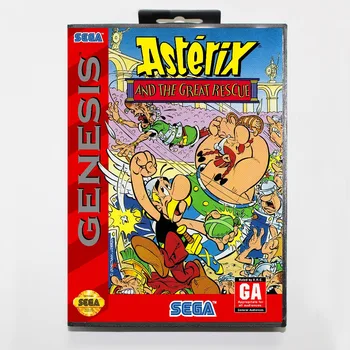 

Asterix The Great Rescue 16 Bit MD Game Card Include Retail Box For Sega Genesis & Mega Drive