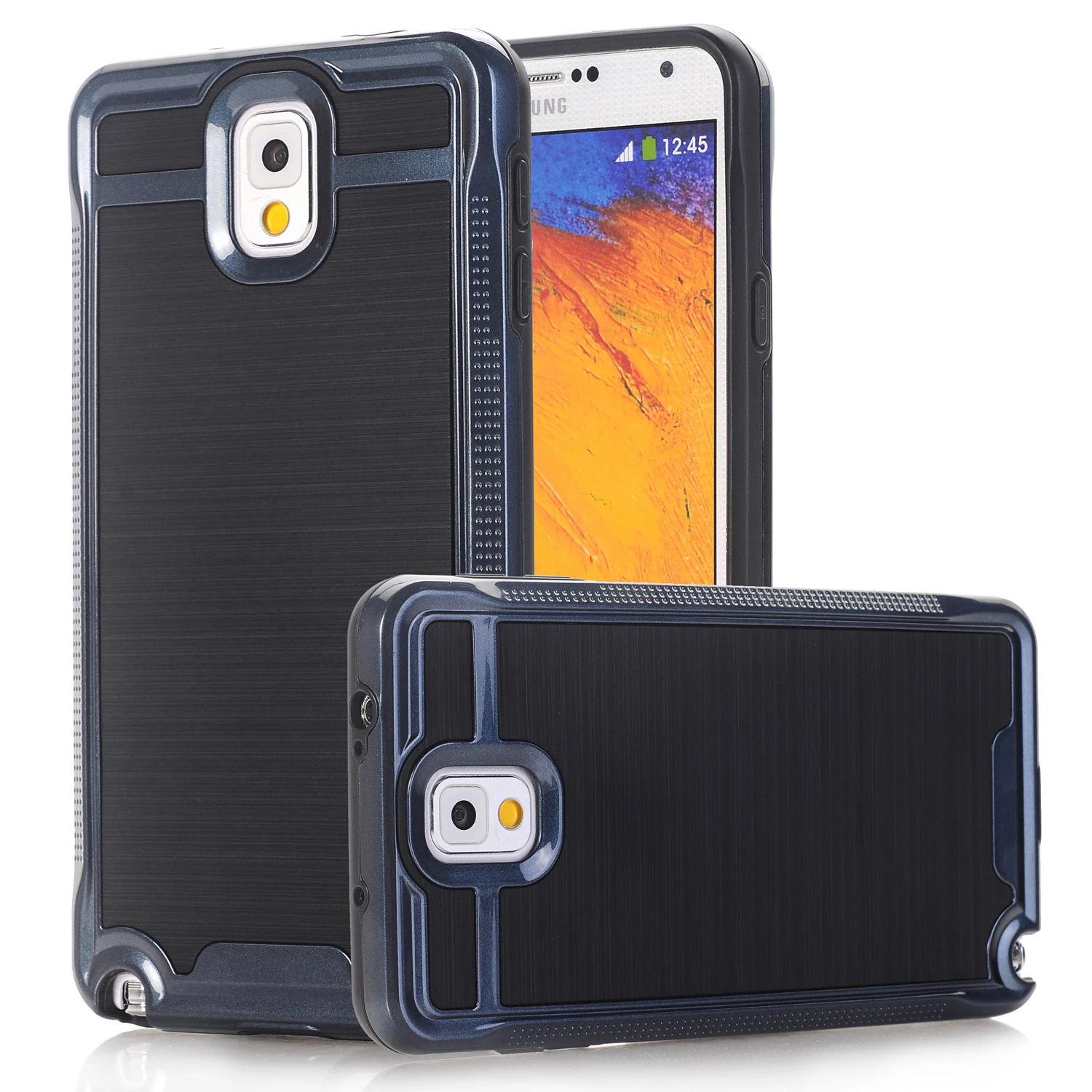Case For Samsung Galaxy Note 3 N9000 Luxury Brushed PC+TPU 