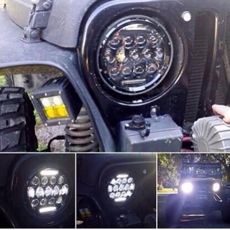 75w 7inch led healight with DRL Philips 14