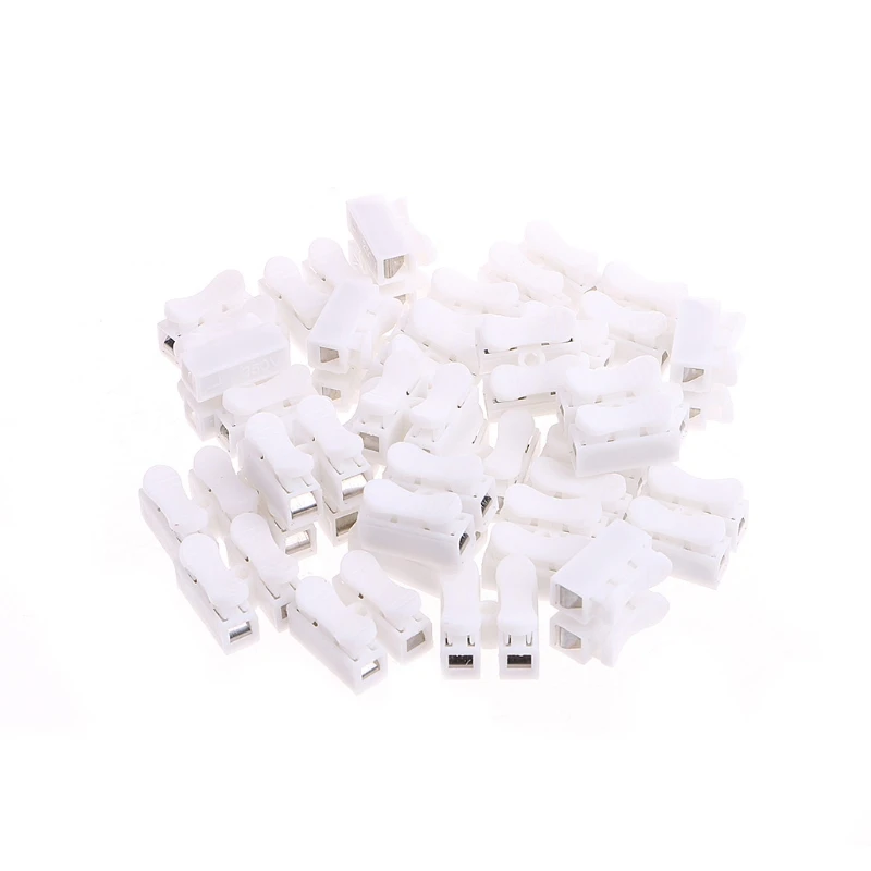 

30 Pcs 2 Pins Electrical Cable Connector CH2 Quick Splice Lock Wire Terminal