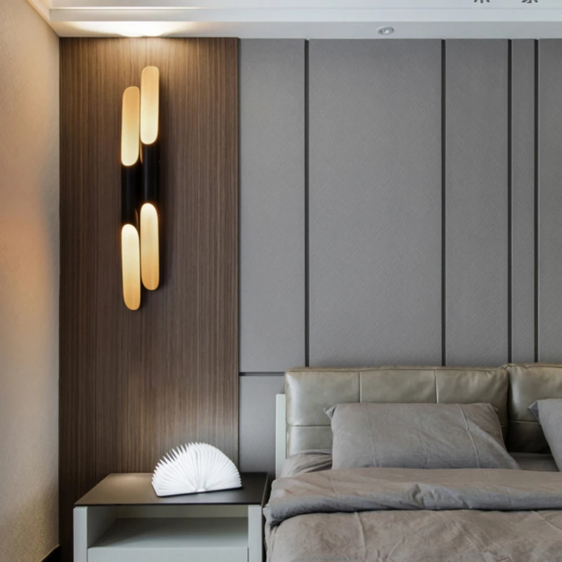 Online Vintage lámpara de pared creativa en forma de bambú personalidad Bar lámpara de pared café comedor dormitorio mesita de noche lámpara de pared de metal biselado