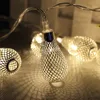Guirlande lumineuse à 20 led à piles AA, guirlande lumineuse de noël, féerique, Festival, mariage, décoration de la maison, pendentif creux ► Photo 1/6
